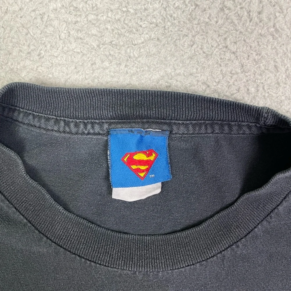 Vintage 2004 Superman‎ flame logo T-shirt